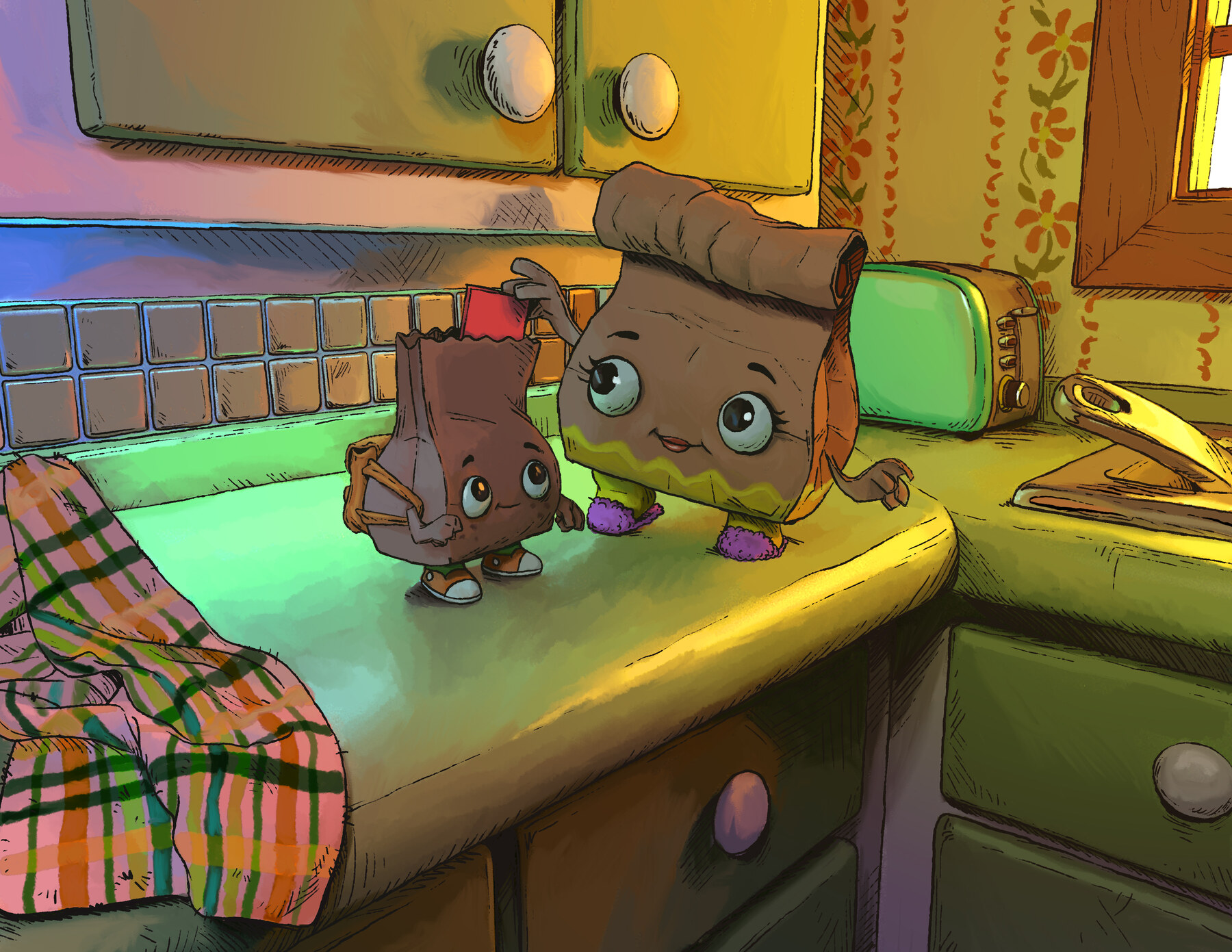 A colourful Nottle story illustration